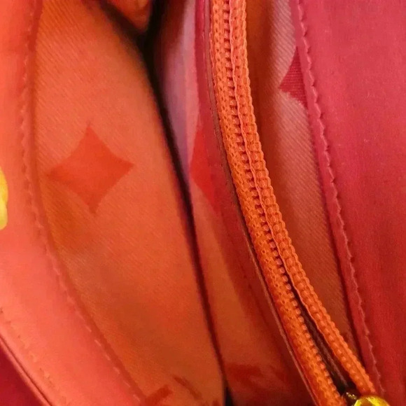 MCM Pink and Purple Leather Wallet with Gold Accents - Picture 10 of 13